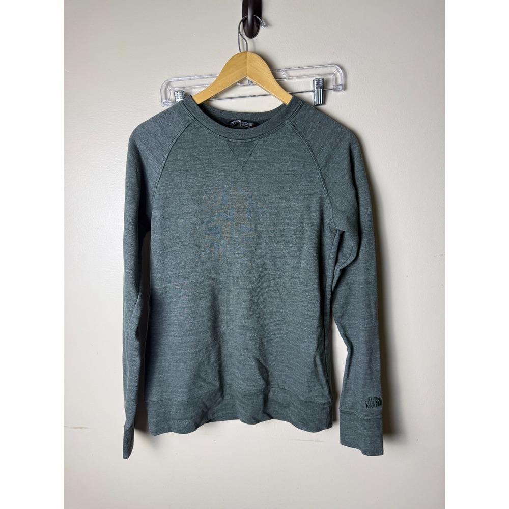 The North Face Everyday Fleece Lined Pullover Sweater Womens M Green Lightweight